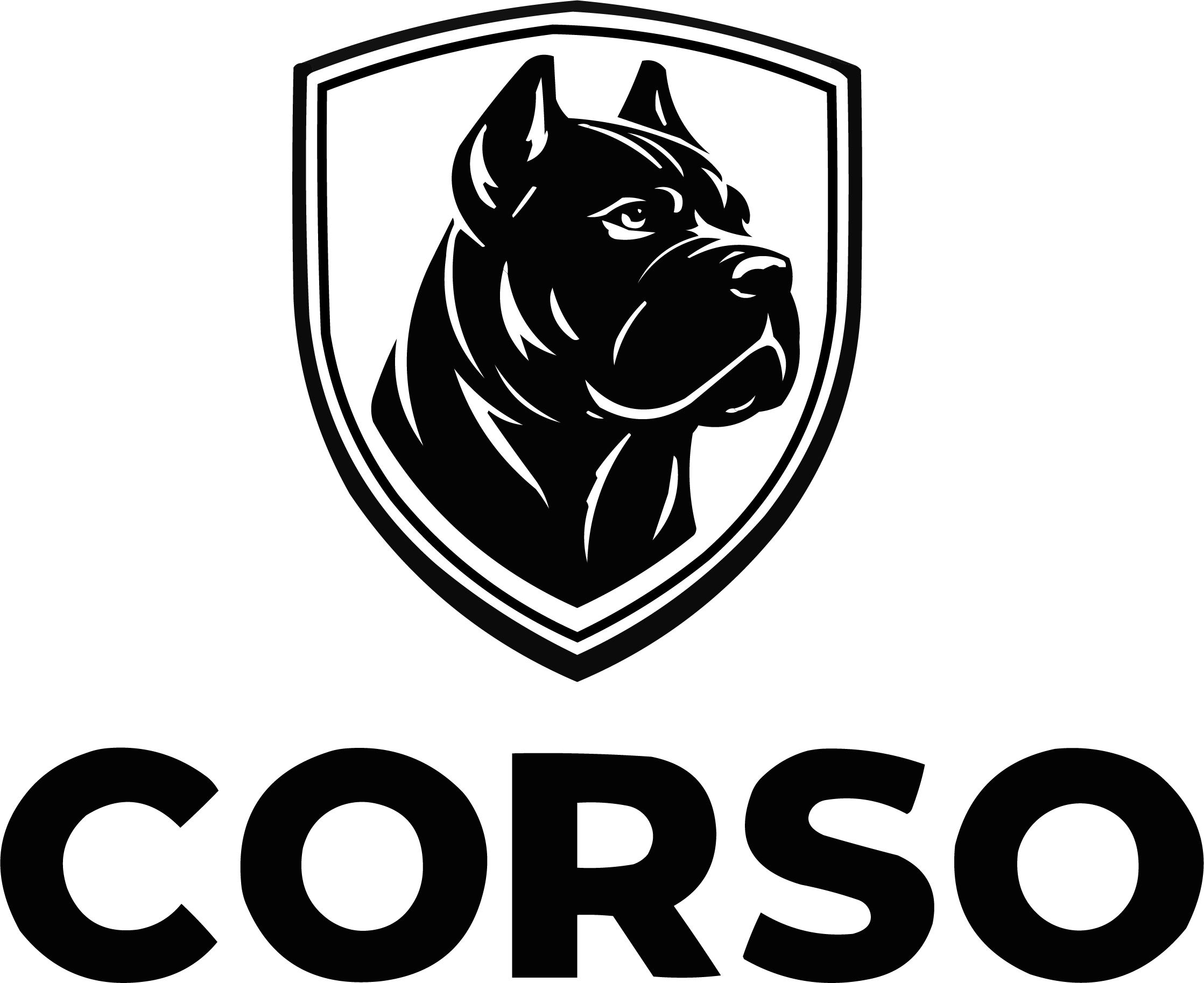 CORSO logo – polska marka streetwear, koszulki i gadżety inspirowane Cane Corso