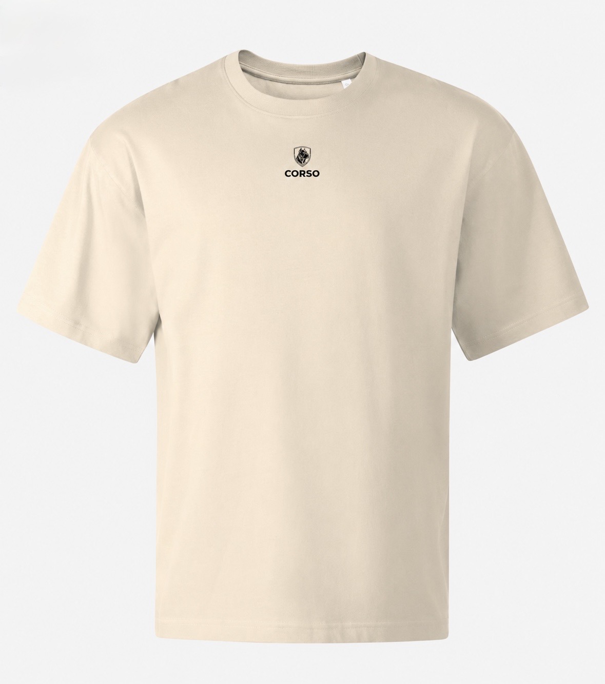 T-shirt męski CORSO "FACE" oversize, nadruk DTF na plecach, 100% bawełna 200 g/m² - obrazek 4