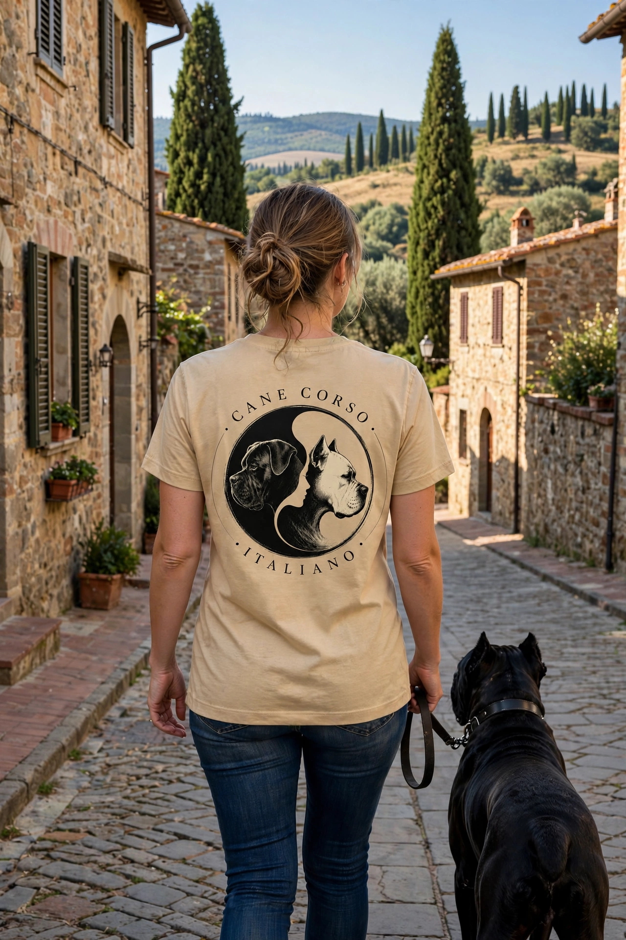 CORSO Koszulka Cane Corso damska Italiano Equilibrio - 100% bawełna 190g/m2 - obrazek 3