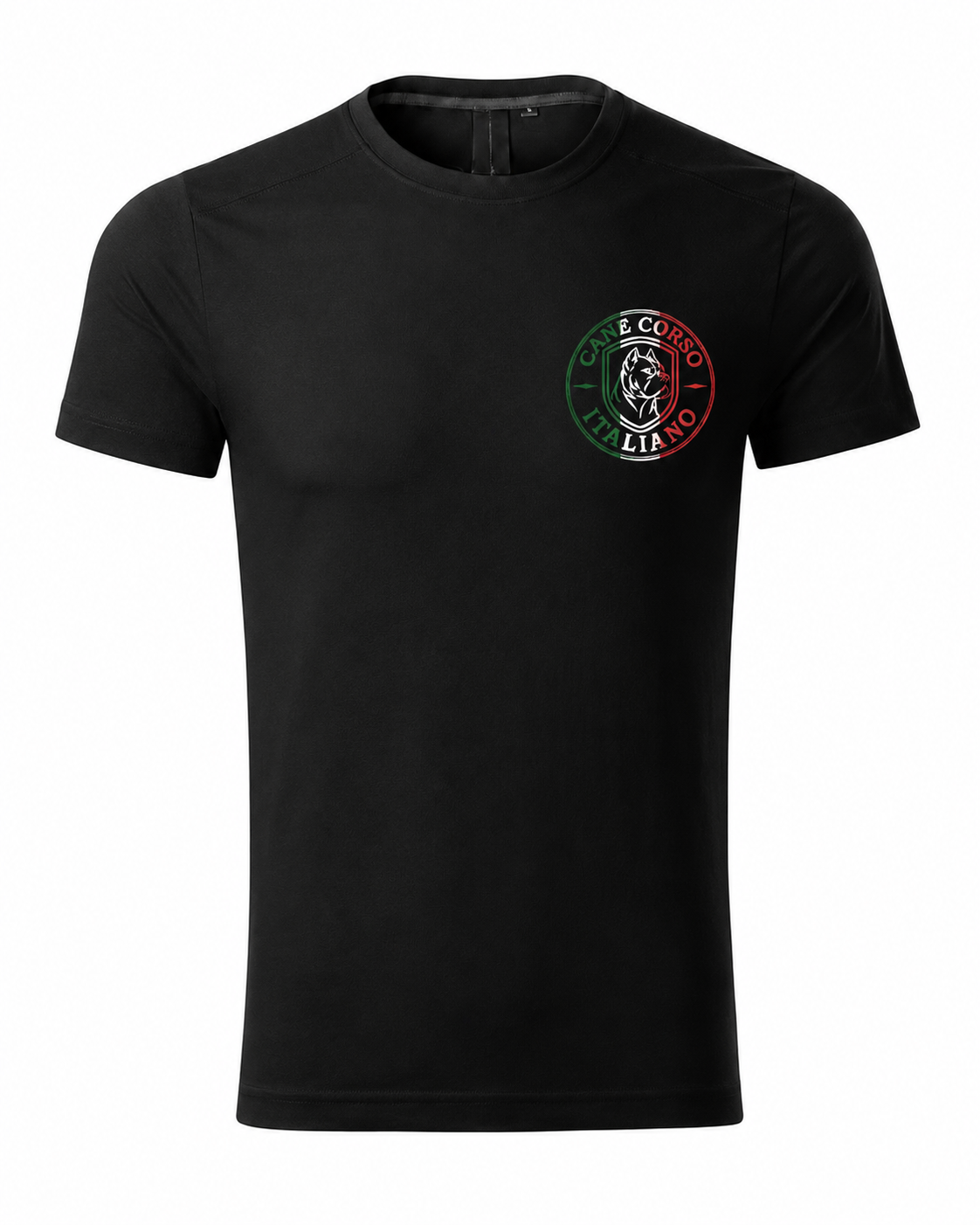 Koszulka MĘSKA Cane Corso Italiano – T-shirt bawełniany slim-fit, kolory (Biały, Czarny, Granatowy) - obrazek 3